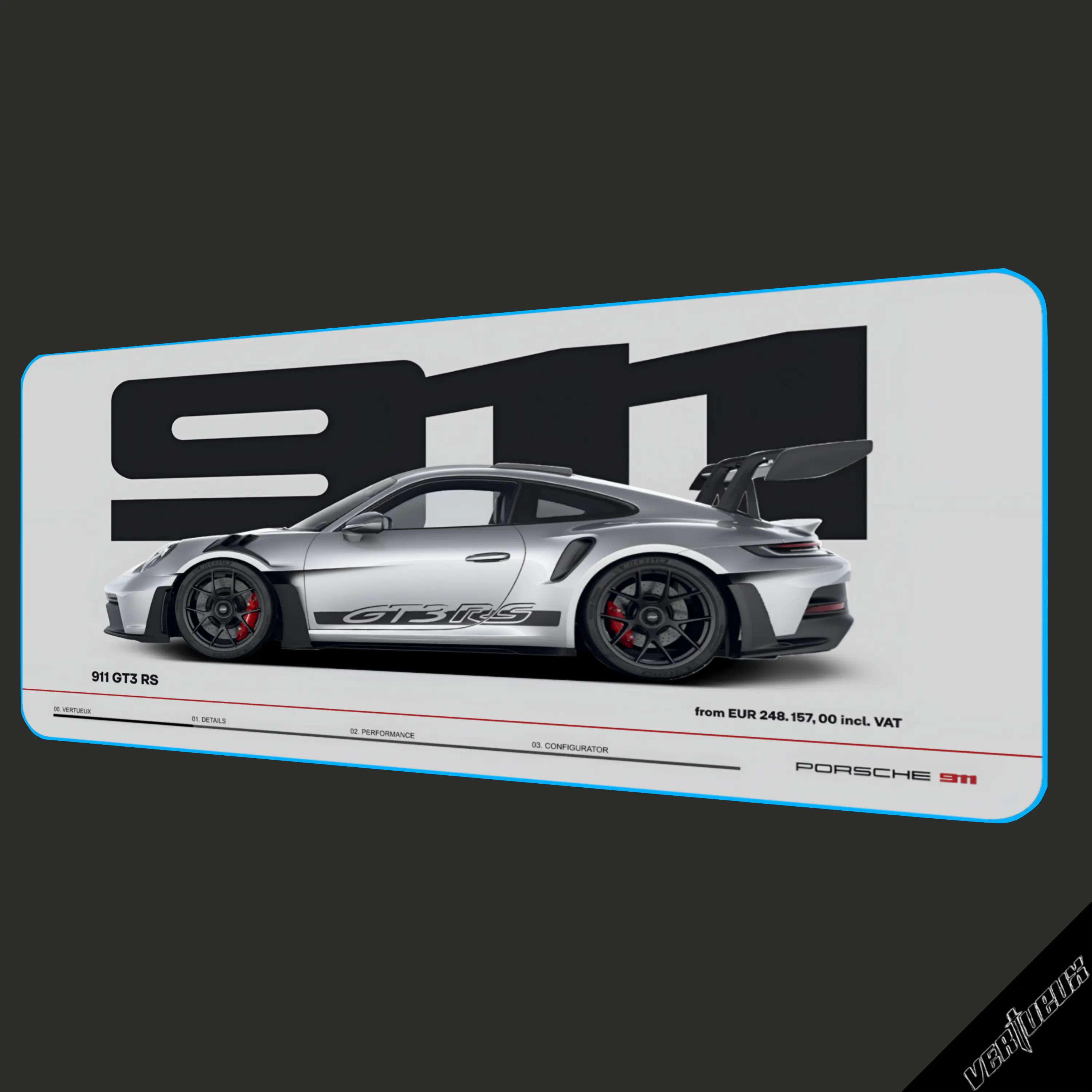 Car Stuttgart, 70x30 / 90x40 Mousepad